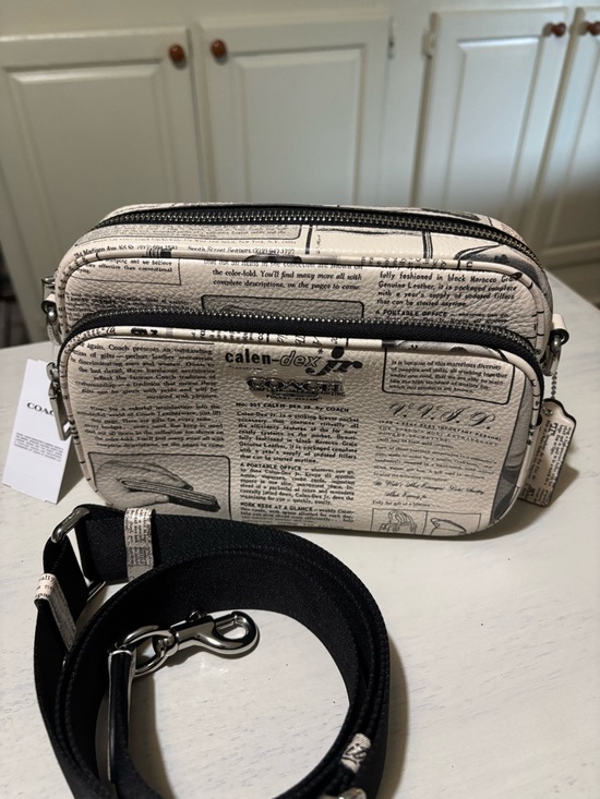 Coach Handbags - New w tags! Coach Newspaper Print Crossbody